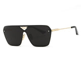Men's Sunglasses Conjoined Spectacle Lens Rimless Alloy Frame Summer Style Sun Glasses Oculos De Sol UV400 