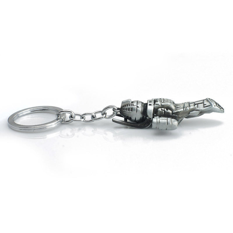 Movie Star Wars Firefly Serenity Replica HD Space Ship Metal KeyRing Keychain Purse Buckle Film Surrounding Key Chain