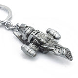 Movie Star Wars Firefly Serenity Replica HD Space Ship Metal KeyRing Keychain Purse Buckle Film Surrounding Key Chain 