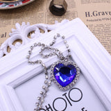 Movie Titanic Heart Of The Ocean Necklace Crystal Pendant Necklaces & Pendants Women Jewelry collares