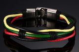 Multi-Layer Genuine Bracelete Leather Man Bracelets for men Casual/Sporty Alloy Hook Link Chain Men Jewelry Bracelets & Bangle