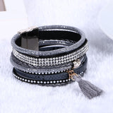 NEW Various fashion styles magnetic leather bracelet women handmade bangles friendship jewelry gift items