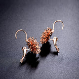 Luxury Ear Cuff Earrings For Women 6pcs Round And Marquise CZ Formed Brilliant Flower Stud Earrings Women Jewelry Gift