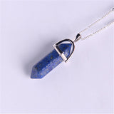 Natural stone pendant Bullet jade suspension Color Quartz necklaces & pendants Fashion Jewelry choker necklace Bijoux Chain