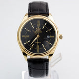 Fashion Gold Quartz Watch Men Military Leather Strap Watches Luxury Brand Casual Relogio Masculino Wristwatches Brown