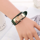 New 2016 Fashion women dress watches quartz watches casual Clock wristwatch genuine leather strap watches montre femme