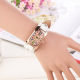 New Fashion women dress watches quartz watches casual Clock wristwatch genuine leather strap watches montre femme