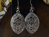 New Arrival Bohemia Vintage Jewelry National elements Tibetan Silver Carving Hollow Retro Drop pendant Earring for Women 