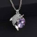 New Arrival Fashion Necklace Jewelry Beautiful Dolphin Rhinestone Crystal Pendants For Women Pendant