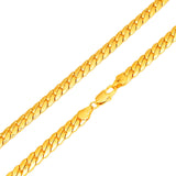 New Arrival Mens 7mm*60cm 18K Real Gold Plated Herringbone Chain Necklace Jewelry