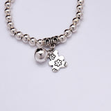 New Arrival Silver Plated Bracelet Wholesale Fashion Jewelry Bear Bell Charm Bracelet