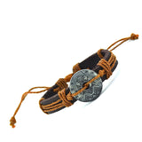 New Arrival Snow Flower Bracelet Style Cuff Charm Genuine Leather Bracelets Vintage Bracelet For Women Men Jewelry