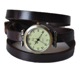 New Arrival Vintage Women Watch Genuine Cow Leather Fashion Wrap Quartz Watch Ladies Wrist Watch Clock Relogio Feminino 