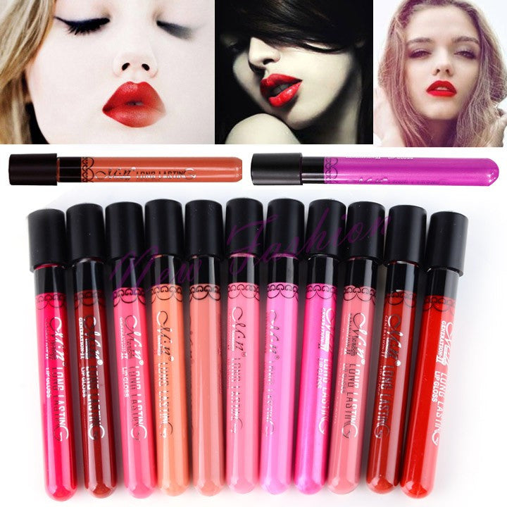 New Arrival Waterproof Elegant Daily Color Lipstick matte smooth lip stick lipgloss Long Lasting Sweet girl Lip Makeup