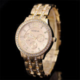 New Arrivals GENEVA Watches Men Diamond Belt Fashion Gift Watch Dress Alloy Wristwatches