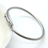 New Arrivals Simple Elegance Fashion Jewelry Bracelets & Bangles 5-color Stainless Steel Bracelets For Women