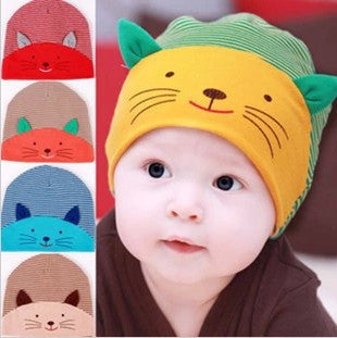 New Baby Cap Fashion Infant Hat Boys & Girls Skull Cat Hats Kids Hats Children Cotton Homies Animal Caps