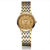 BAISHUNS Luxury Gold Full Steel Watch Women Waterproof Calendar Watch Fashion OL Lady Commercial Watch Relogio Feminino
