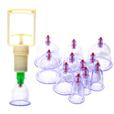 New Chinese Medical 12 cups Vacuum Body Cupping Set Portable Massage Therapy Kit