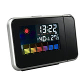 New Color LED Backlight Digital Weather Projection Alarm Clock Weather Forecast Station