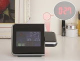New Color LED Backlight Digital Weather Projection Alarm Clock Weather Forecast Station