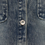 New Design Spring Autumn Fashion Denim Patchwork Overcoats Vintage Holes Loose Jeans Coats Jackets Plus Size
