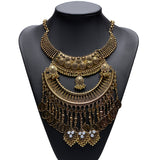 New Exaggerated Vintage Necklace Wholesale Fashion Crystal Choker Collares Maxi Statement Necklaces &Pendants Women Jewelry