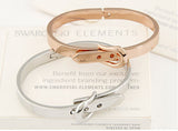 New Fashion Rose Gold/Silver Belt Cuff Bracelets Bangles for Women Men Jewelry