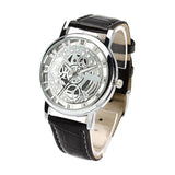 New Fashion Engraving Watches Imitation of Mechanical Watch Gift