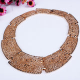 New Fashion Jewelry Alloy Hollow Out Flower Choker Necklaces For Women Girl Ladies' Gift