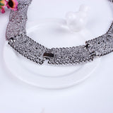 New Fashion Jewelry Alloy Hollow Out Flower Choker Necklaces For Women Girl Ladies' Gift