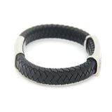 New Fashion Stainless Steel Popular Charm Leather Bracelets & Bangles Braided Rope Wristband men bracelet jewelry
