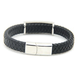 New Fashion Stainless Steel Popular Charm Leather Bracelets & Bangles Braided Rope Wristband men bracelet jewelry