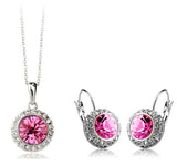 New Fashion Wedding Crystal Jewelry Sets Vintage Moon River Rhinestone Top Quality Necklace Earrings for Women