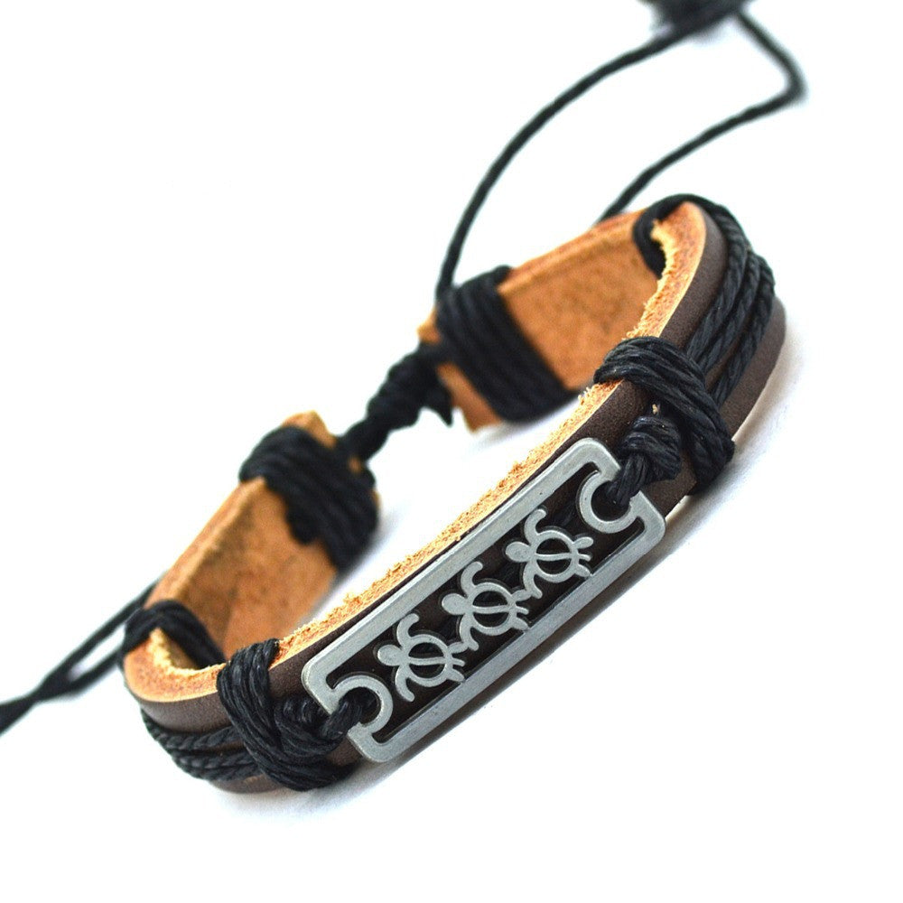 New Hot Sales Animal model Style Popular Cuff Charm Genuine Leather Bracelets & Bangles For Men And Woman Best Friend Gift