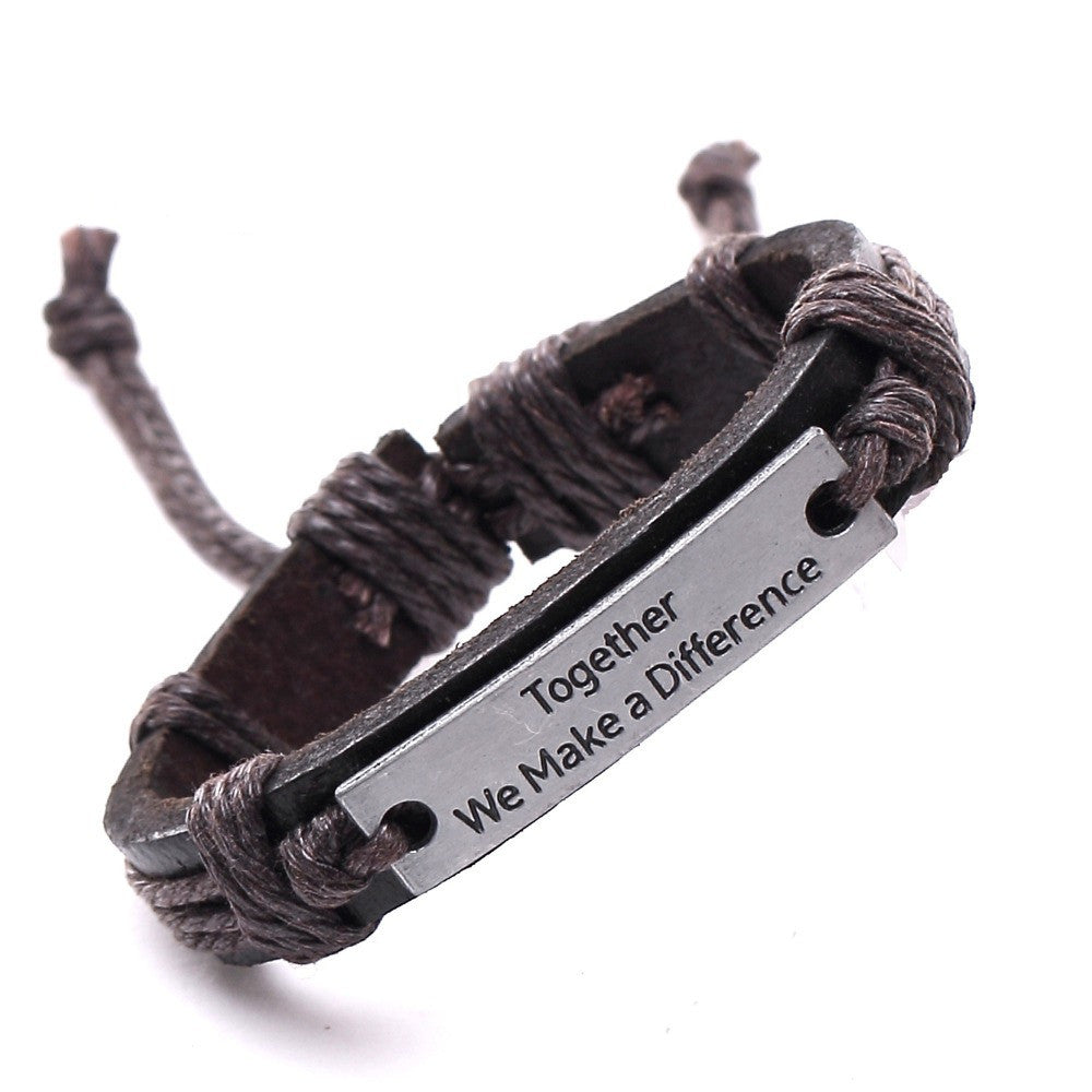 Vintage Bracelets & Bangles Charm Leather Bracelets for Women Men Friendship Bracelets Fine Jewelry New Year Gift