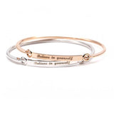 New Letter Gold Plated Bracelet Women Simple Best Friend Bracelets & Bangles Cute Gift Bijoux Fashion Jewelry