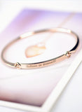 New Letter Gold Plated Bracelet Women Simple Best Friend Bracelets & Bangles Cute Gift Bijoux Fashion Jewelry