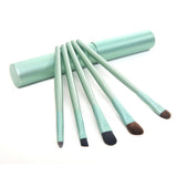 New Professional Pony Hair Eyeshadow Brushes Set & Kits 5pcs Black 5 pcs Makeup Brushes For Eye Makeup Tool Kit + Round Tube