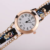 New Style Women Geneva Watch Leather Luxury Bracelet Wristwatch Dress Watches Women Quartz Watches Fashion Casual Watch