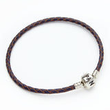 New Trendy Handmade Multilayer 100% Braid Genuine Leather Bracelet Bangle for Women & Men Jewelry Accessories 