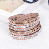 New Unisex Multilayer Leather Bracelet Christmas Gift Charm Bracelets Vintage Jewelry For Women Pulsera 