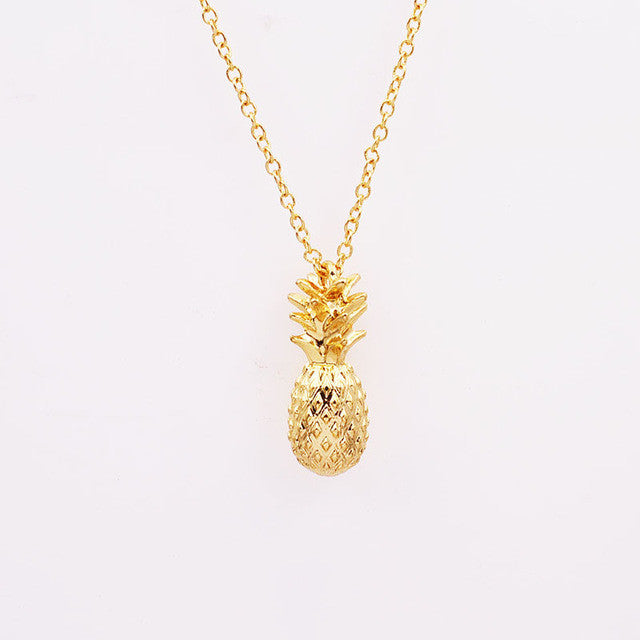 New fashion jewelry chain link pineapple pendant necklace for women girl nice gift