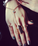 New fashion jewelry cool chain link midi finger ring gift for women girl 