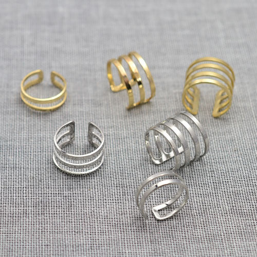New fashion jewelry hollow finger ring gift for women girl size adjustable 1lot=3pcs