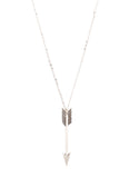 New fashion jewelry long chain arrow pendant necklace gift for women girl 