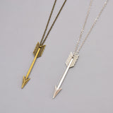 New fashion jewelry long chain arrow pendant necklace gift for women girl 