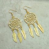 New fashion jewelry vintage silver plated Dream catcher drop dangle earring gift for women girl