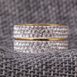 New 18K Gold Plated Classic design Crystal Jewelry Wedding Rings For Women Jewelry