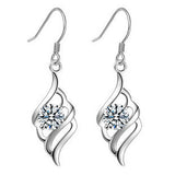 New Angel Wing Earring,925 Sterling Silver Material,gemstone jewelry Genuine SWA Elements